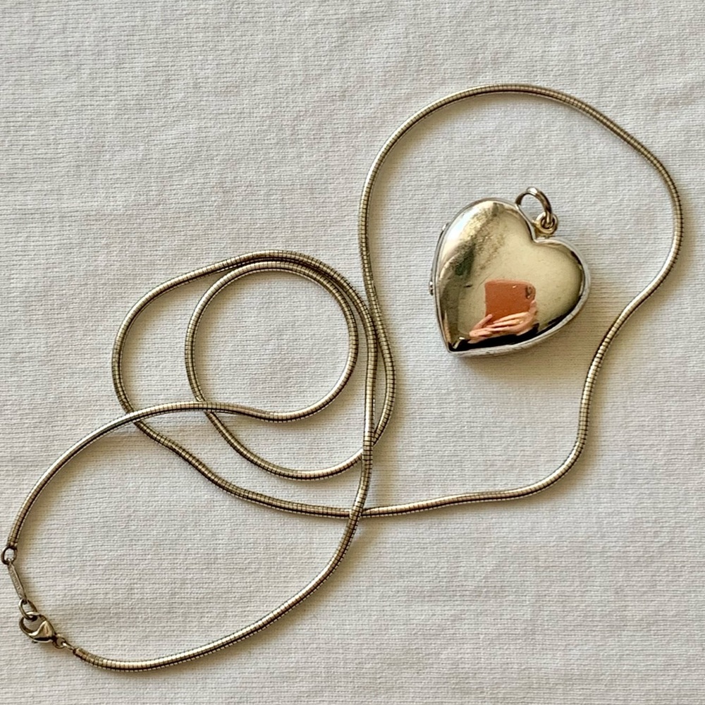 Tiffany & Co. Large Heart Locket and chain